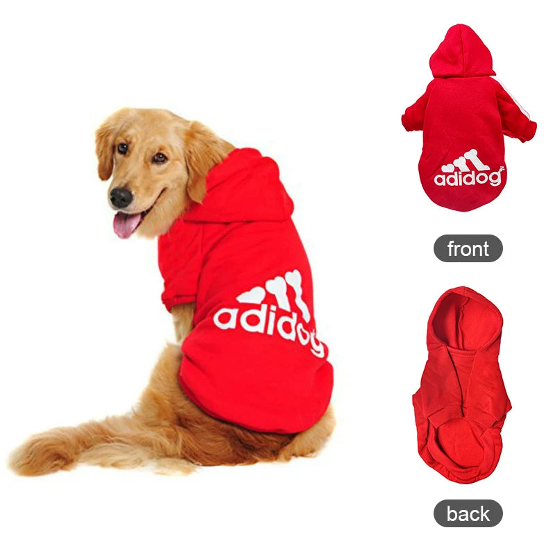 Pet Dog Clothes Adidog Dog Hoodies Autumn Winter