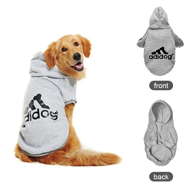 Pet Dog Clothes Adidog Dog Hoodies Autumn Winter