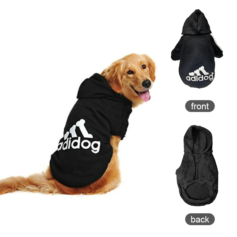 Pet Dog Clothes Adidog Dog Hoodies Autumn Winter